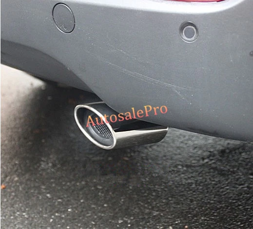 

Stainless Steel Rear Tail pipe Exhaust Muffler End TIP pipe cover Chrome For Hyundai Tucson ix35 2010-2014
