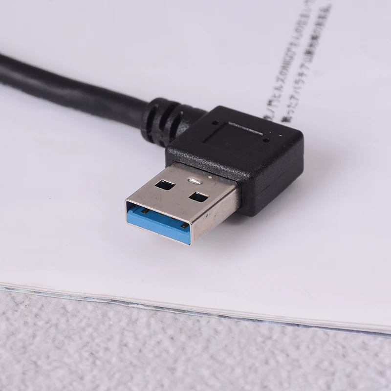 1 шт. 20 см левый/правый угловой 90 градусов Usb 3 0 A штекер Micro B Мужской кабель