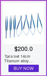 4 шт./компл. titanium микрохирургических инструменты микрохирургии инструментов(счета-фактуры) ножницы Иглодержатель щипцы; высота каблука 14 см