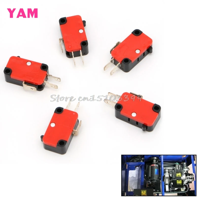 

5Pcs Safety Micro Limit Switch V-15-1C25 Roller Lever Snap Action 250V 16A Drop Ship
