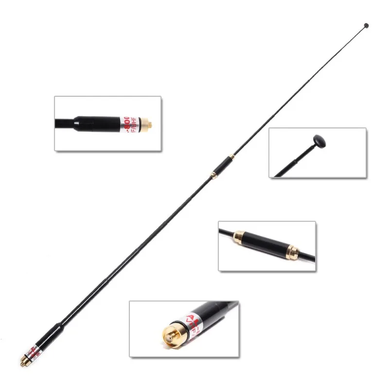 

AL-800 Dual Band 144/430MHz SMA-Female Telescopic Antenna AL800 for WOUXUN TYT HYT BAOFENG BF-888S UV-5R Radio