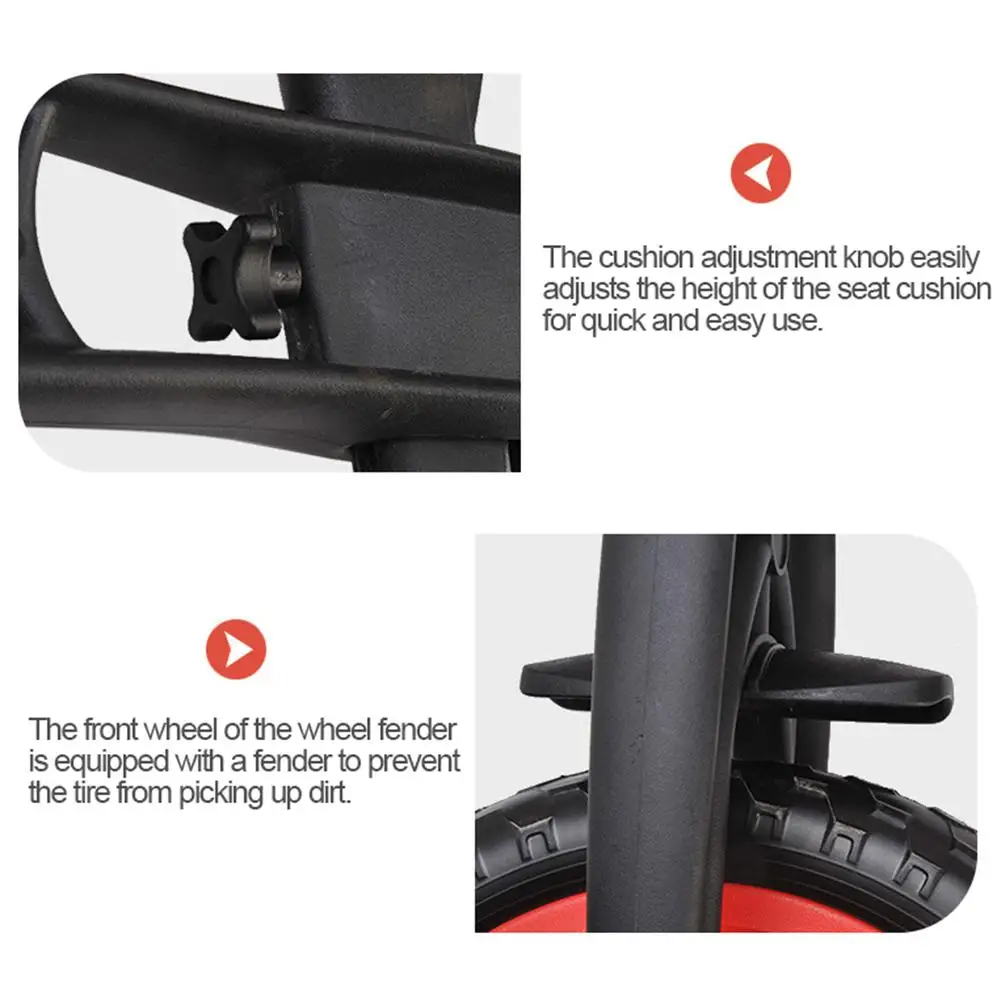 12-inch Children's Two-wheeled Sport Balance Bike without Pedals Taxiing Treadmill Sliding Bicycle for Toddlers Kids