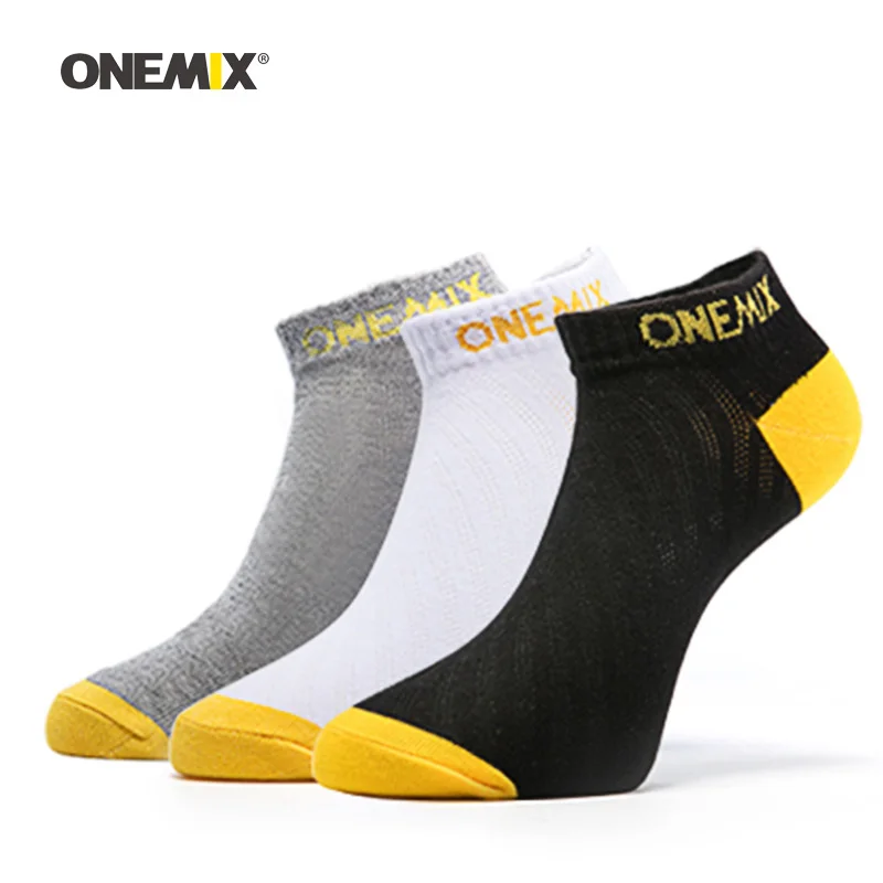Спортивные носки Onemix для мужчин и женщин из чистого хлопка бега ходьбы