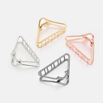 

2pcs/lot Europe hot style hair the minimalist geometric alloy windy dish triangle hair hairpin strange hand clip