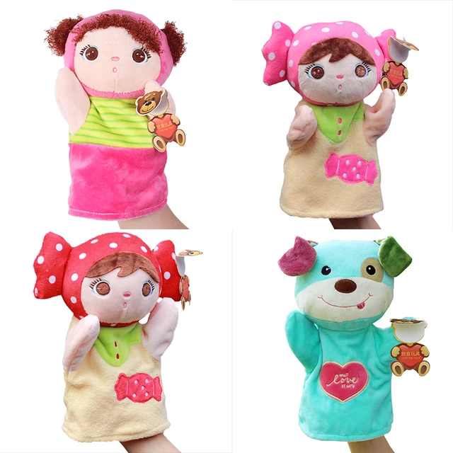 Plush large cartoon hand puppets for kids Parent child early childhood