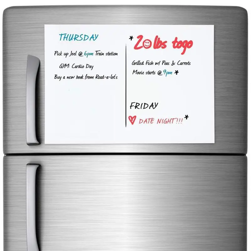 Гибкая магнитная доска формата А3 А4 для магнитов на холодильник, белая доска, Маркерная Доска для сообщений, блокнот для заметок, напоминающий стикер для заметок