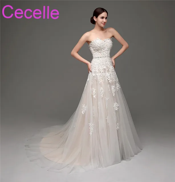 Lace Sweetheart Corset Wedding Dress