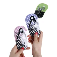 5 шт./компл. педикюр инструменты Нержавеющая сталь ушные палочки пинцет ногтей пилка для ногтей Ножницы Набор по уходу за ногтями шлепанцы Маникюр чехол WH998