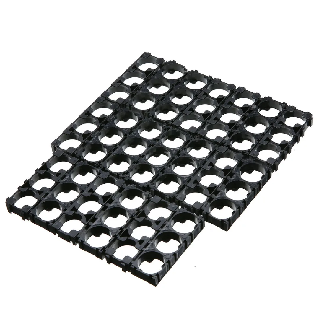 20pcs Black Battery Spacer Solid Reliable Batteries Radiating Shell Plastic Heat Holder Bracket For 3xCell 18650 Battery