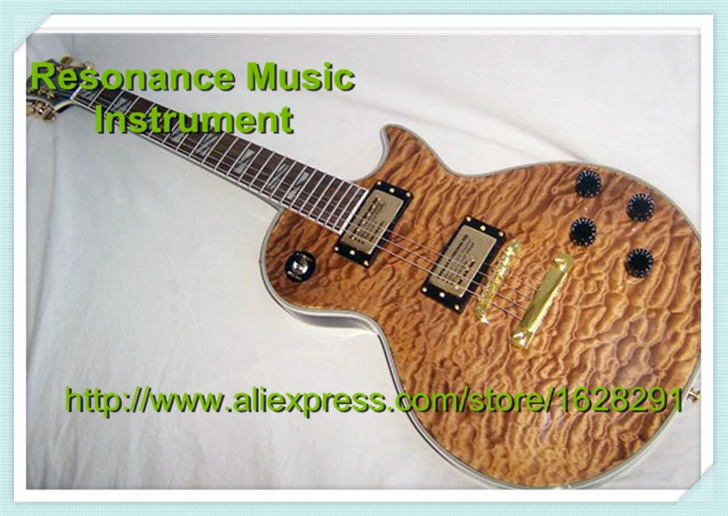 

LP Nature Wood Chinese Suneye Electric Gutiar Flamed Maple Finish Gold Hardware Guitar Body Lefty Custom Available