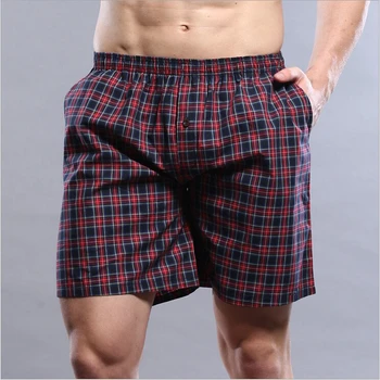 

2019 Summer Plaid Shorts Clothes For Man High Quality Branded Casual 100% Cotton Stay-home Men Clothes MS-1302