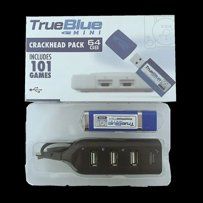 64GB True Blue Mini Crackhead Meth пакет для playstation классические игры и аксессуары 101 и 58 игр V1