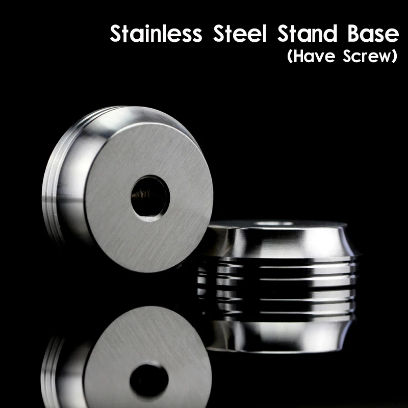 

XFKM Stainless Steel Atomizer Stand Holder Base for E Cigarette DIY Vaporizer RDA RBA Atomizer Accessories Tank Holder 1PCS
