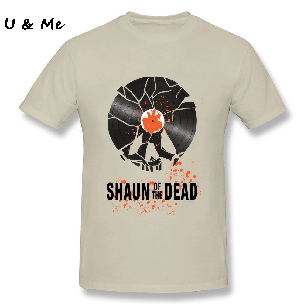 Облегающая футболка с изображением фильма мужская красная принтом Shaun of the Dead в