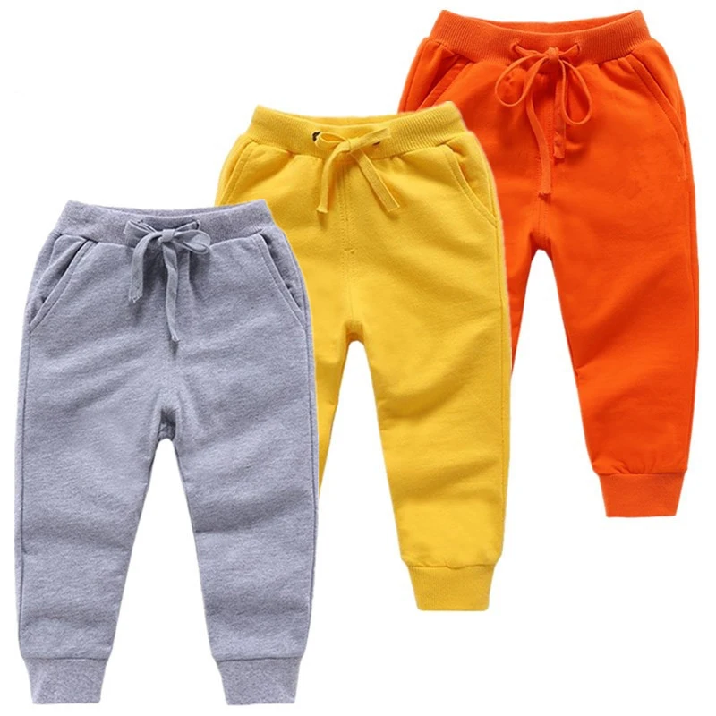 

New Warm Velvet Pants For 2-10 Yeas Solid Boys Girls Casual Sport Pants Jogging Enfant Kids Children Trousers