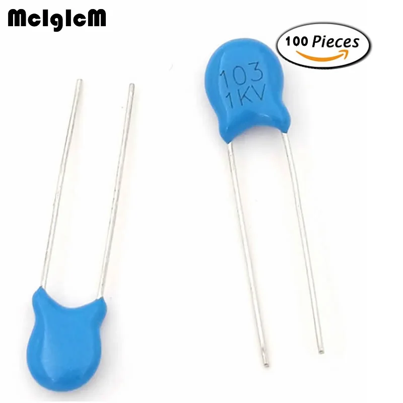 

F018-17 10nF 103 1KV 100pcs High voltage Ceramic Capacitor Assorted kit Assortment Set 10nF 103 1KV