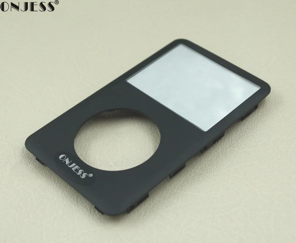 

Onjess Black Color Front Faceplate Housing Case Cover with Clear Lens for iPod 6th 7th gen Classic 80GB 120GB 160GB