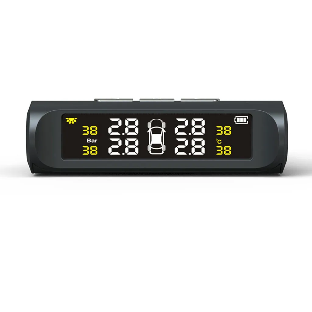 Беспроводная универсальная система контроля TPMS на солнечной батарее цветной ЖК