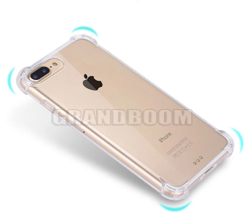 100 шт. воздушной подушке углы противоударный чехол для iPhone XS Max XR X 8 7 6 6 S Plus SE 5 5S Мягкие TPU ясно падение защиты случаях