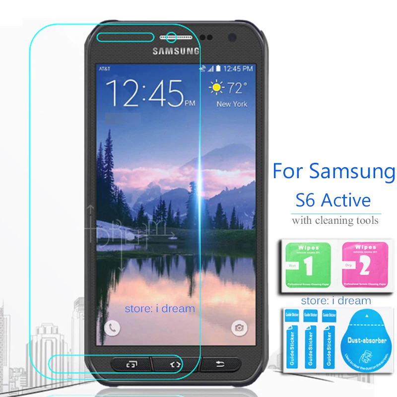 

2Pcs For Samsung Galaxy S6 Active Tempered Glass Screen Protector safety Cover Film on S6Active S 6 G890 G890A