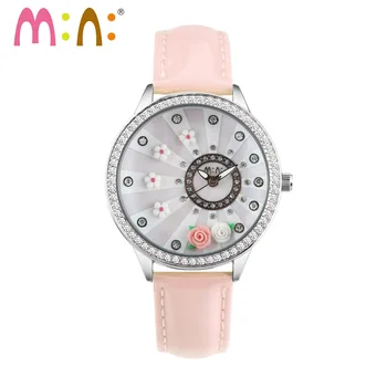 

Luxury Brand Women Watches 2017 Fashion Waterproof 3D Rose Bracelet Ladies Quartz Wrist Watch Clock Woman saat Relogio Feminino