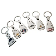 1 шт. 3D металлический автомобильный брелок для ключей с логотипом, автомобильные аксессуары для Opel Mini Alfa Romeo Kia Reynolds DACIA, автомобильный Стайлинг