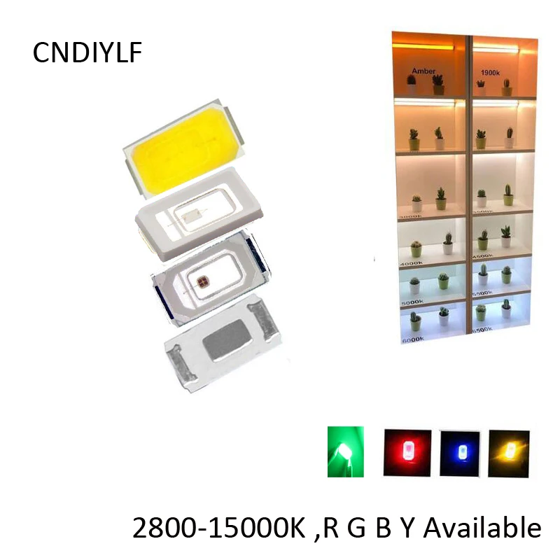 Ra80 2V 150Ma 3V 6V 60Ma 18V 30Ma White Led Smd 5730 50 75Lmled For Lighting huismerk kopen in de aanbieding