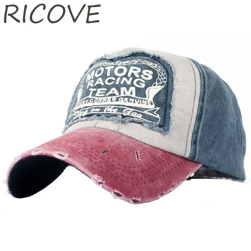 

Spring Trucker Baseball Cap Vintage Dad Hat Men Summer Cotton Snapback Hip Hop Hats For Women Patchwork Fitted Caps Adjustable