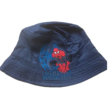

Summer Hero Spider man cotton bucket hat bob chapeau fishing fisherman cap go out sun boonie hat hiking hunting Child Kid cap