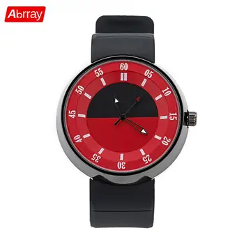 

Abrray Silicone Strap Quartz Watch For Women Simple Style Watches For Men Couple Lovers Wristwatch Arabic Numerals Dial Design