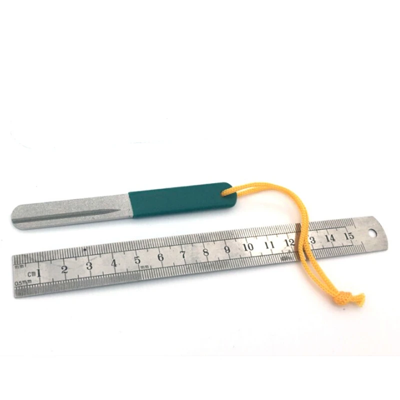 

New Fishing Accessories Diamond Hook File Luya Bait Fly Fishing Hook Grindstone 4-inch Carbon steel Single-slot Hook FileNew