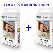 100 листов фотобумаги Премиум ZINK бумага для Polaroid Instant photo camera Z2300/Snap/Touch Zip Pinter Socialmatic Instagram
