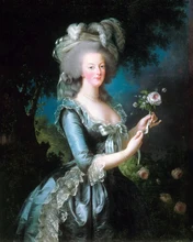 Classical figurative painting canvas portrait art poster picture court painting Portrait of Marie Antoinette decorative art