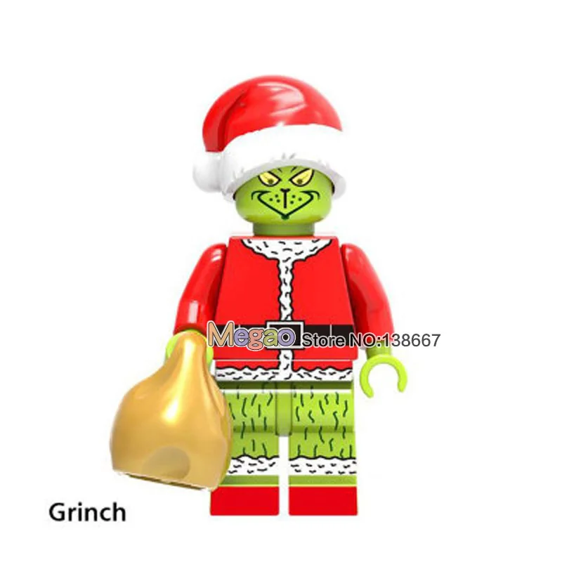 

Building Blocks Single Sale Christman Snowman Set Model Action s Best Collection Educational Bricks Children Toys