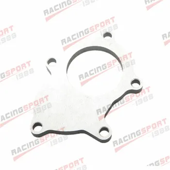 T3 T3/T4 5 BOLT TURBO OUTLET EXHAUST DOWNPIPE FLANGE ADAPTER MILD STEEL