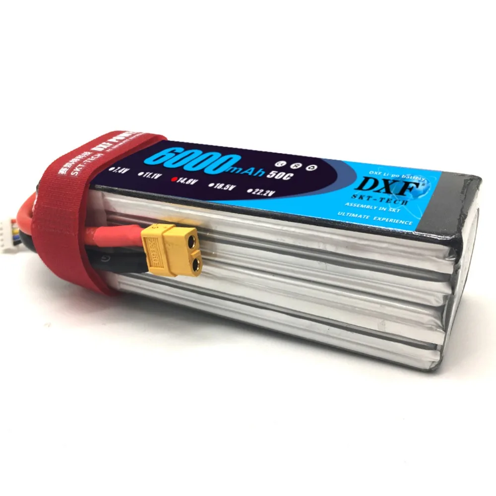 DXF Lipo 14 8 V 6000mAh 50C Burst 100C 4S Литий Полимерный Аккумулятор Bateria AKKU для