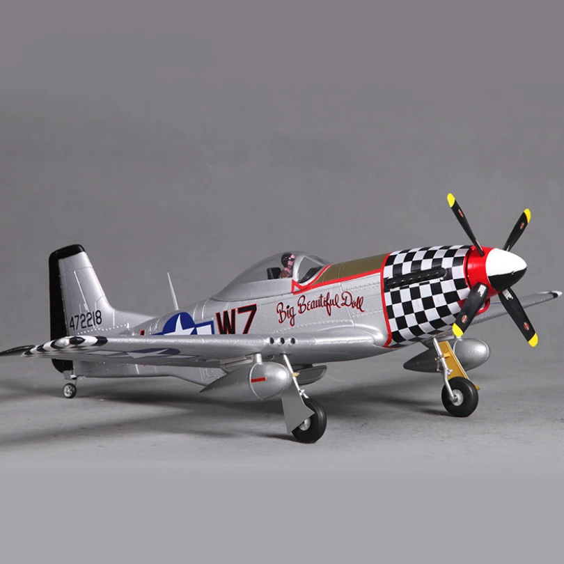 Fms-ミニ飛行機飛行機の飛行ロボット,800mm,p51,mustang v2,bbd,4ch,2s