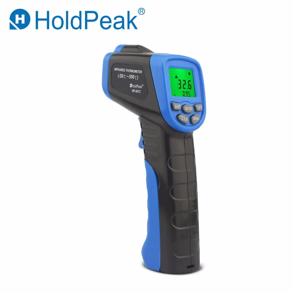 

Thermal Camera HoldPeak HP-981C Infrared Thermometer -30~550'c / -22~1022'f Temperature Meter Gun Non-contact Ir Digital Meter