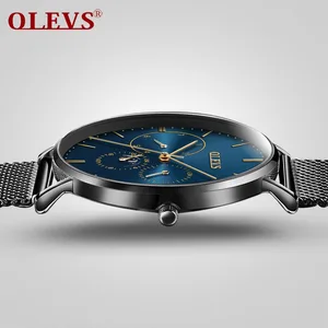 Luxury Men Watch Milan Steel Strip Watches For Man Waterproof Male Wristwatch Not Fade Quartz-watch Blue Dial Relogio Masculino Luxury Men Watch Milan Steel Strip Watches For Man Waterproof Male Wristwatch Not Fade Quartz-watch Blue Dial Relogio Masculino