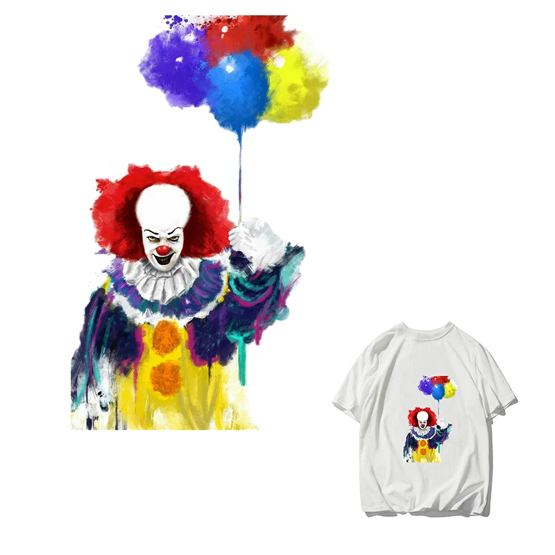 Stephen King's It Clothe Patches жар-пресс-трансферные железные Стикеры-на DIY украшения ручной работы аппликация для джинсовых пальто E0180