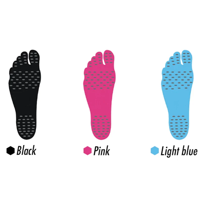 Sticker Shoes Stick on Soles Sticky Nakefit Foot Pads Beach Sock Waterproof Hypoallergenic Adhesive Pad for Walking Freely P0164