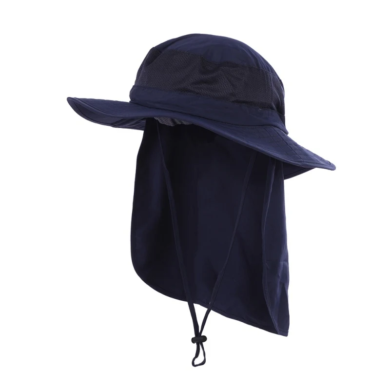 

Neck Face Flap Wide Brim Buckle Hat sunshade anti-UV hat Camping Protection Face Neck Cover Fishing Cap Visor Hat
