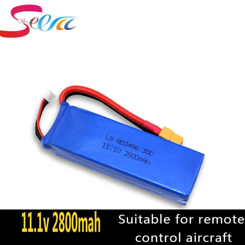 2 шт. 11.1 В 2800 мАч 3 S Батарея для WLtoys V303 XK X350 Cheerson cx-20 CX20 rc горючего гул запасных