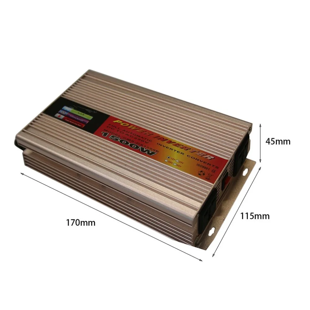 

Power Inverter TYN-1500NB Car Inverter 1500W Auto Inverter Car Power Inverter Vehicle Power Supply Charger Converter Adapter