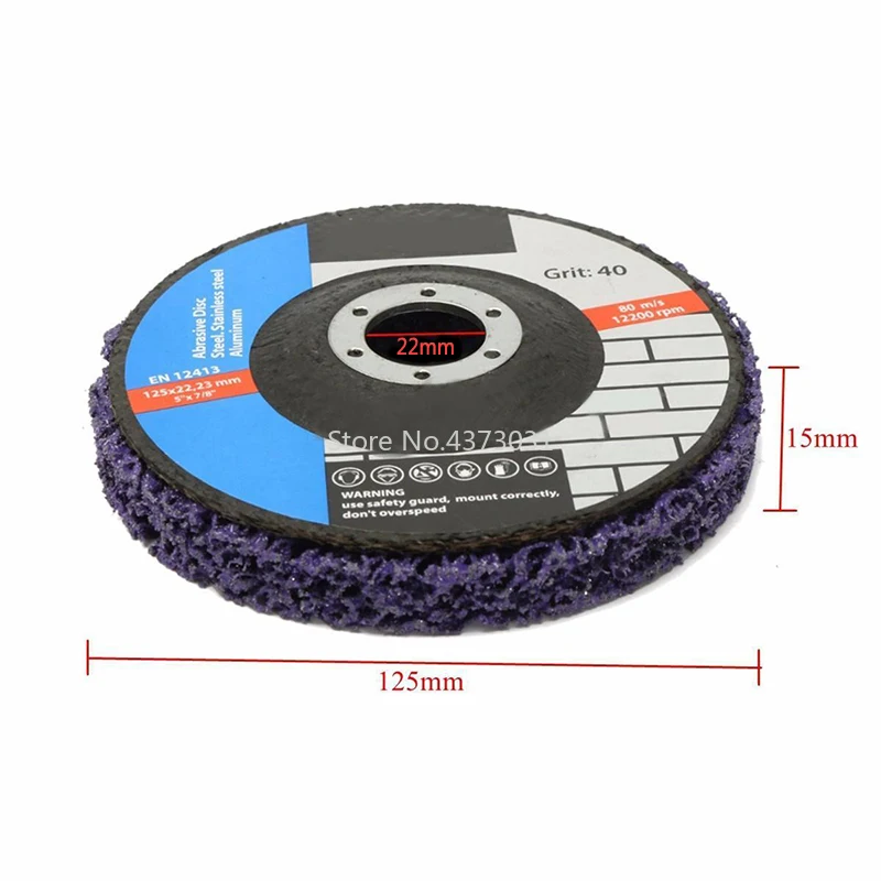 Cena 5 sztuk 125mm Poly Strip tarcza ścierna farba usuwanie rdzy Clean Mayitr do szlifierki kątowej