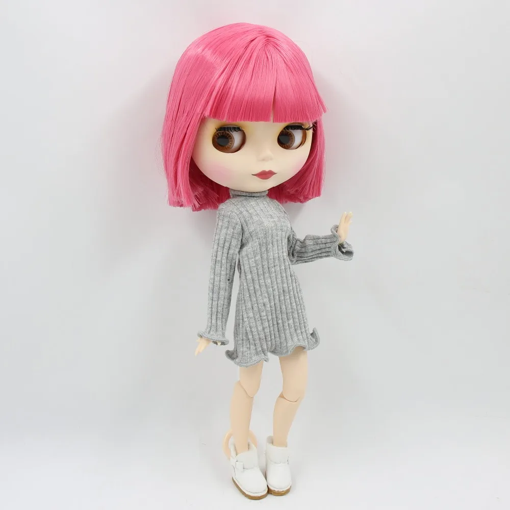 Ледяная кукла DBS Blyth 1/6 bjd игрушка шарнирное тело белая кожа матовое лицо короткие