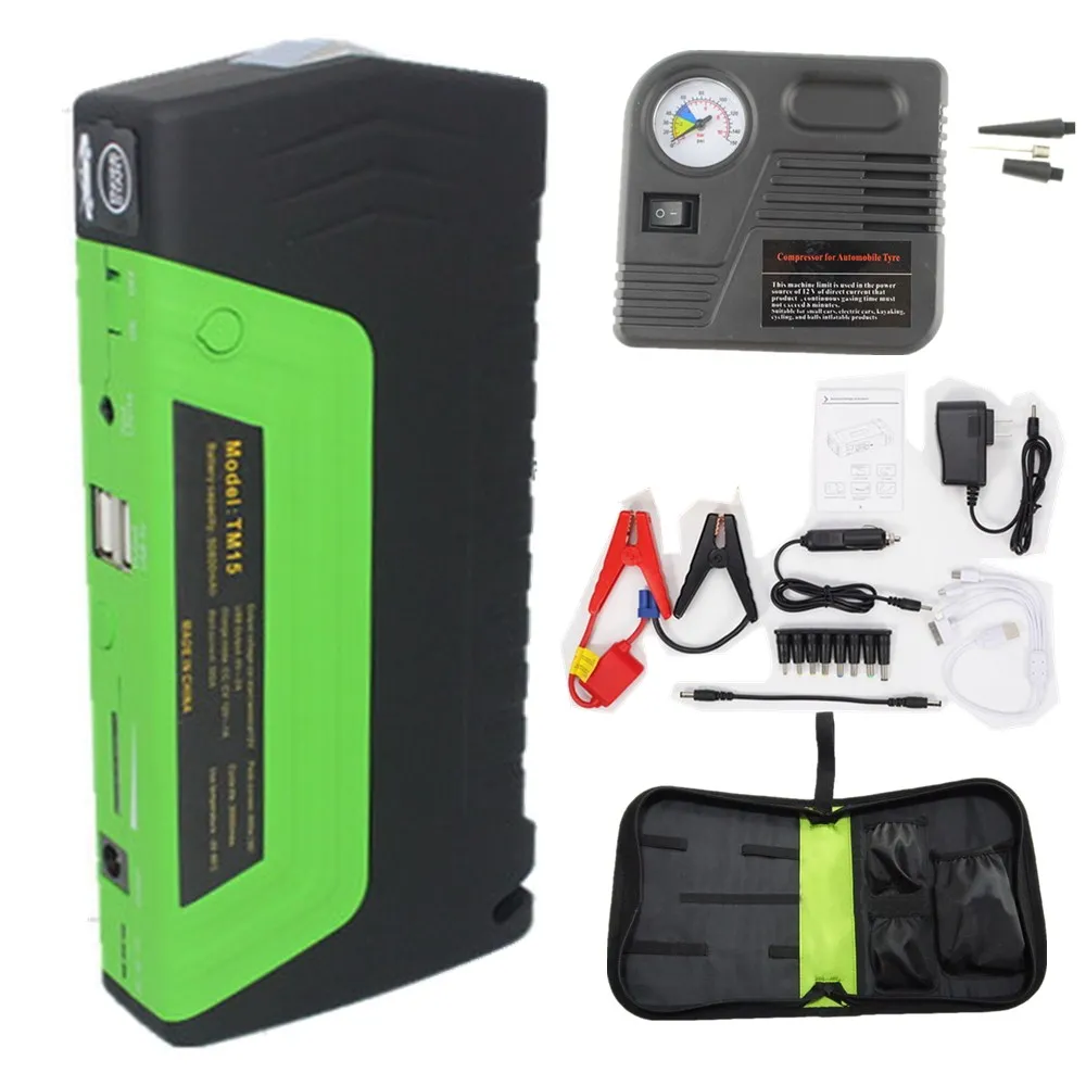Car power bank car jump starter with pump Super Function Mobile Auto