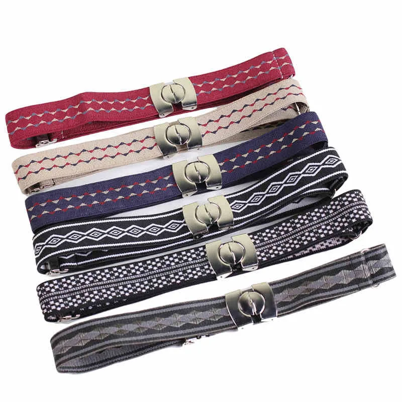 senior boy girl striped elastic fabric waistband,children's boutique belt buckle type baby belts