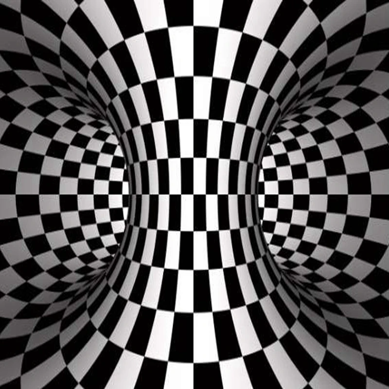 3D Белый Черный абстрактный геометрический Коврик для гостиной ковры Оптическая иллюзия печатные Tapete Нескользящие коврики домашний декор