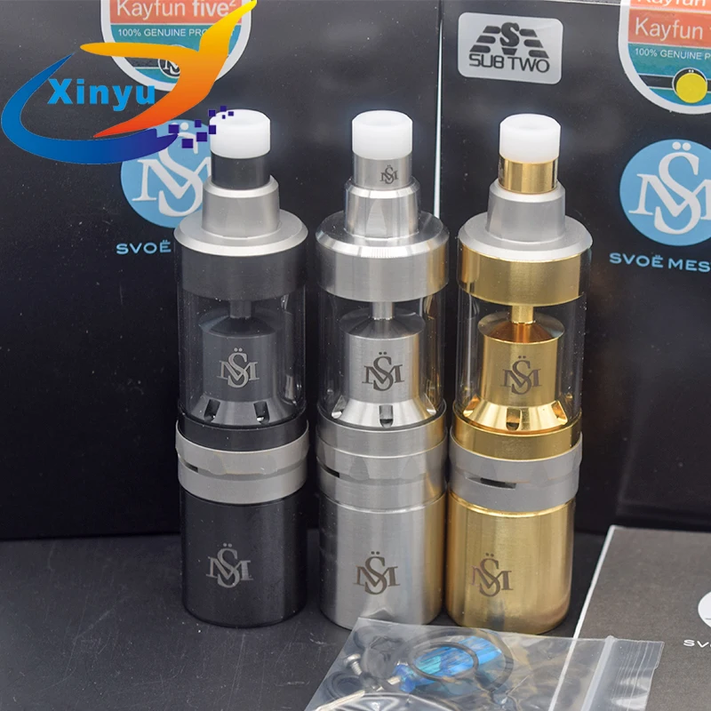 Kayfun пять v5 Kayfun премьер Стиль MTL RTA Регулировка воздушного потока Ремонтопригодный капельный резервуар 316 Нержавеющая сталь 25 мм Диаметр